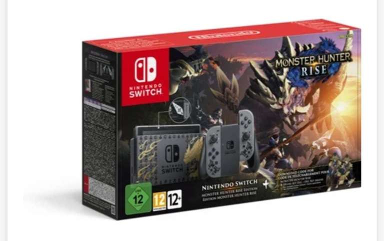 Consola Nintendo Switch V2 (Monster Hunter Rise Edition)