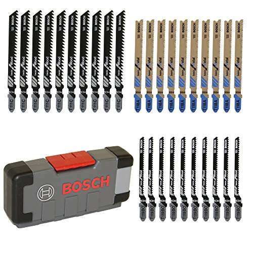 Bosch Professional Set Tough Box con 30 hojas de sierra para madera y metal