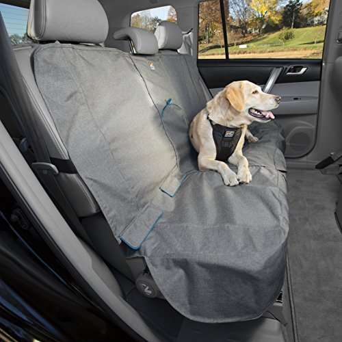 Kurgo, funda protectora para el asiento del coche, protector para mascotas impermeable y antiarañazos, gris