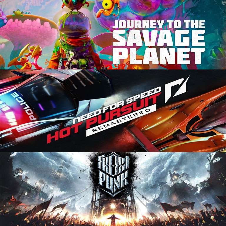 Need for Speed Hot Pursuit, Journey to the Savage Planet + Hot Garbage Bundle, Frostpunk a céntimos [PC]
