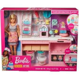 Barbie Pastelería Playset , descuento directo 50% en segunda unidad