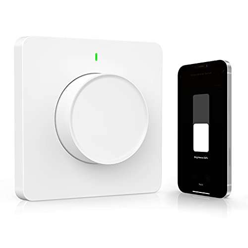 Interruptor de regulador de luz controlado por App y Voz, Compatible con Alexa(Echo/Dot/Tap) y Google Home