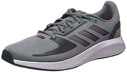adidas Runfalcon 2.0, Road Running Shoe Hombre, Grey/Iron Metallic/Solar Red,