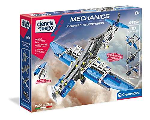 Clementoni-55160 - Mechanics - Aviones y Helicopteros - juego de construcciones mecánica a partir de 8 años