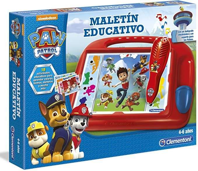 Clementoni - Maletin Educativo Paw Patrol - juego educativo a partir de 3 años