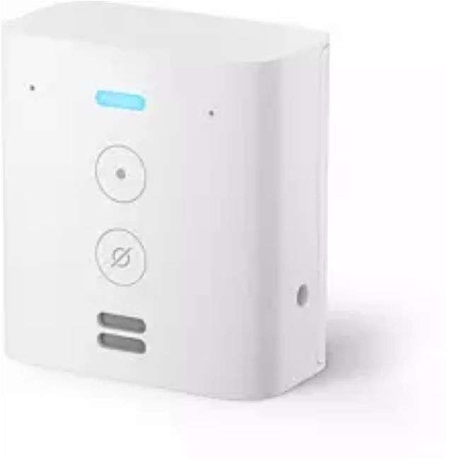 Enchufe inteligente - Amazon Echo Flex, Controlador por voz del hogar con Alexa, WiFi, Blanco
