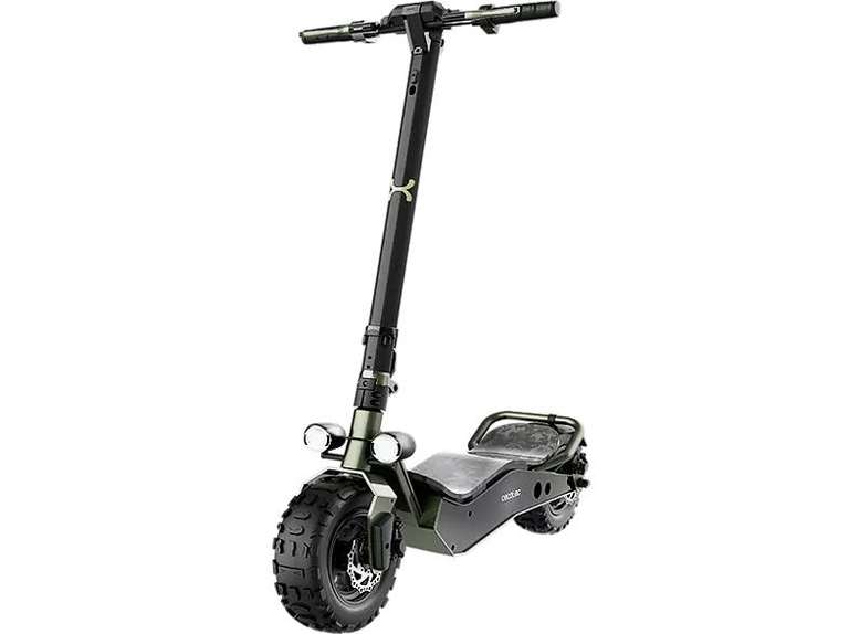 Scooter eléctrico - Cecotec 07032 Bongo Serie Z Off Road Green, 1100 W, 25 km/h, Hasta 40 km, Negro