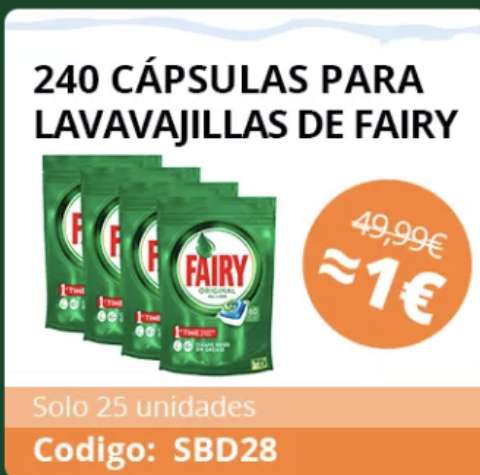 Fairy Original Todo En 1, 240 Cápsulas Para Lavavajillas - Desde España(El 13/12)