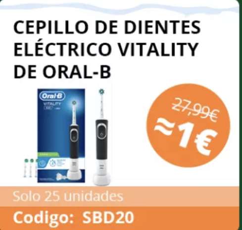 Cepillo de Dientes Eléctrico Vitality ORAL-B - Desde España(El 13/12)