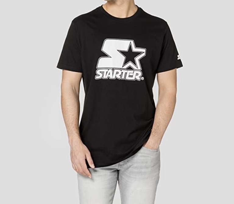 STARTER BLACK LABEL T-Shirt Starter Contrast Logo Jersey Camiseta para Hombre (Varias tallas)