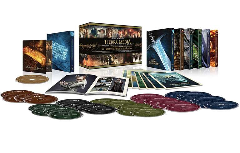 Pack Tierra Media (El Hobbit y El Señor de los Anillos) - Edición Coleccionista 4k UHD + Blu-ray [Blu-ray]