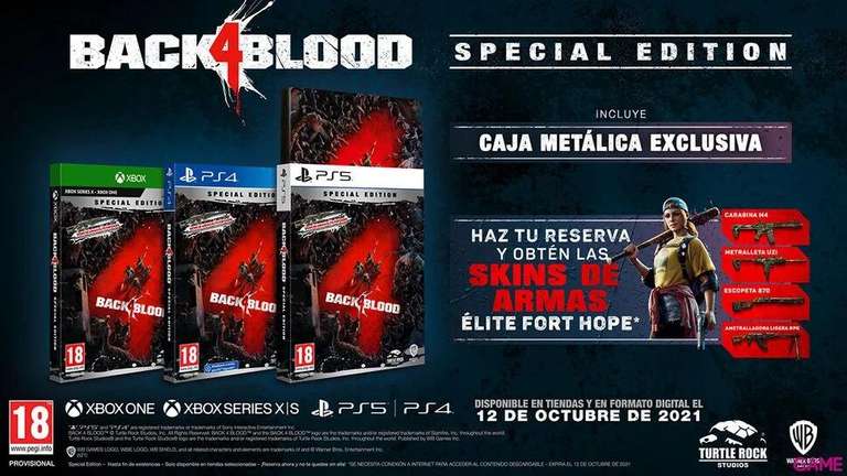 BACK 4 BLOOD SPECIAL EDITION PS5/PS4/XBOX