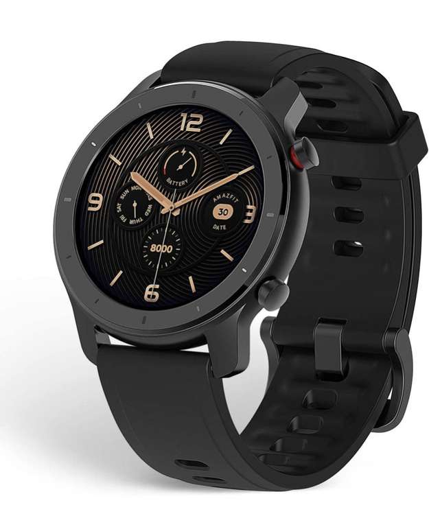 Amazfit GTR 42 Smartwatch Reloj Inteligente con Frecuencia Cardíaca y Seguimiento de Actividad 42 mm Batería de Larga Duración 12 Días
