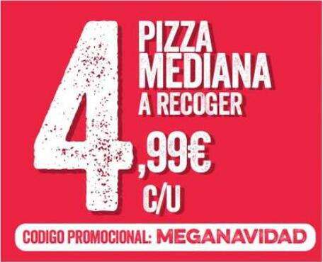 Pizzas medianas 4,99€ Domino's Pizza [A Recoger]