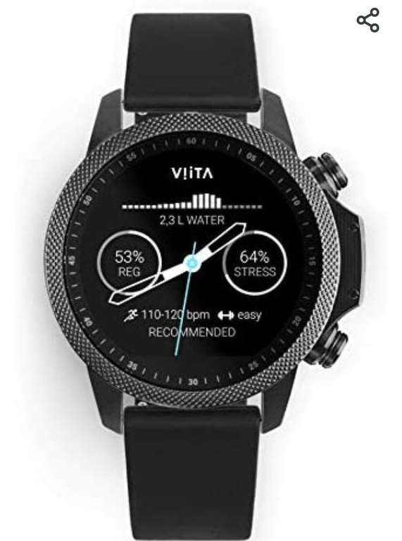Viita Active HRV Adventure - Reloj de Pulsera con Correa de Silicona, Color Negro