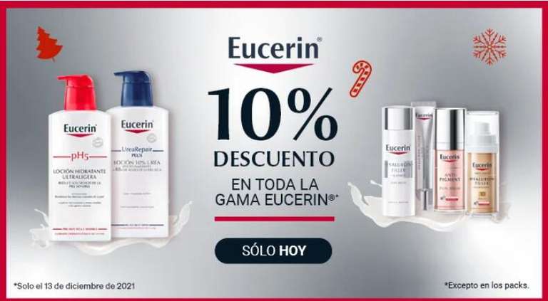 10% EXTRA en Eucerin + Regalo [Al tramitar]