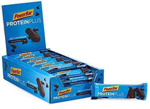 30 barritas Powerbar Protein Plus Low Sugar Chocolate Brownie - Barritas Proteinas con Bajo Nivel de Azucar