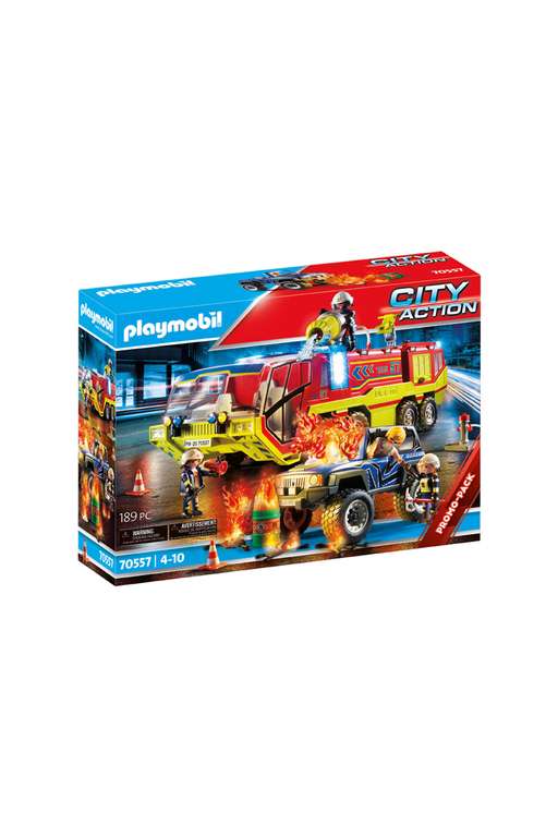 70557 - Promo Packs Bomberos - Playmobil City Action - 189 piezas