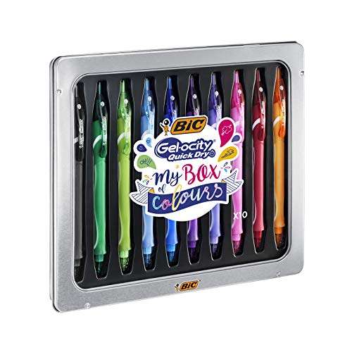 BIC My Box of Colours Gel-ocity Quick Dry bolígrafos de Gel de punta media (0,7 mm)