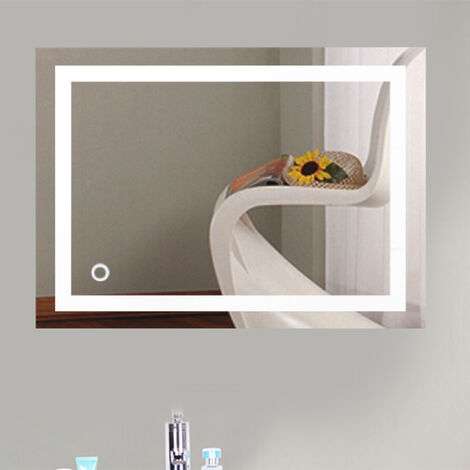Espejo de baño con iluminación led 50x70