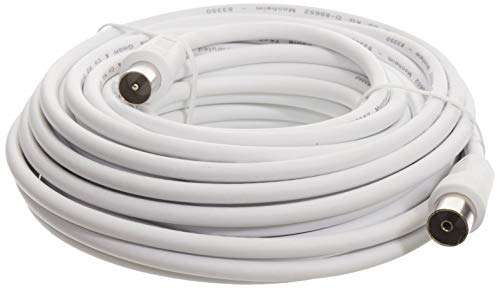 00011903 - Cable de Antena, 10 m, Color Blanco