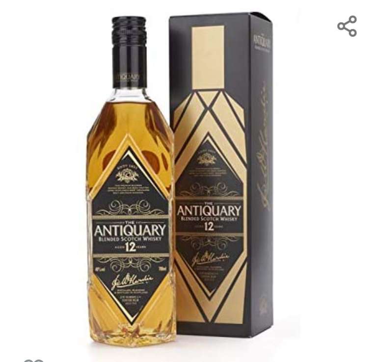 The Antiquary Scotch Whisky Aged 12 Years , segunda unidad al 50%
