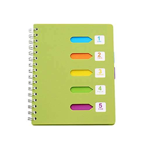 Cuaderno de Notas con Etiquetas de Colores