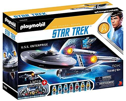 Playmobil - Star Trek "U.S.S. Enterprise NCC-1701" - Con aplicación AR, efectos de luz y sonidos originales