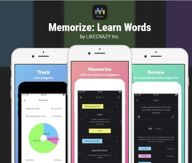Memorize - Aprender Idiomas [Android e IOS]