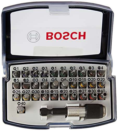 Bosch Professional Set de 32 Puntas de atornillar Extra Hard