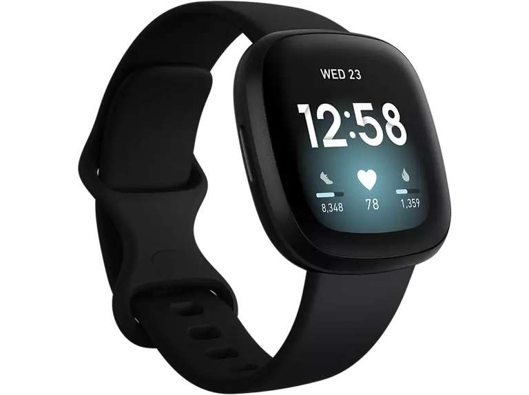 Smartwatch - Fitbit Versa 3, Negro