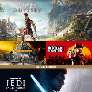 Assassin's Creed Odyssey 4€ Origins Gold 7€ , STAR WARS Jedi: Fallen Order Deluxe 7€ | Red Dead Redemption 2 a 9€ | Online + Historia | PC
