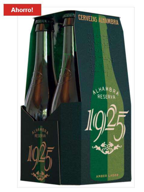 Cerveza Alhambra reserva 1925 Pack 4x33 cl
