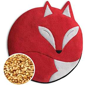 SACO TÉRMICO Leschi de semillas para microondas/para el dolor de estómago/Animal: Zorro Luca, rojo