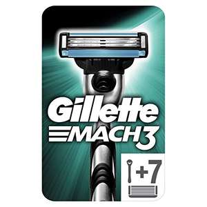 Gillette Mach3 Maquinilla de Afeitar Hombre + 7 Cuchillas de Recambio