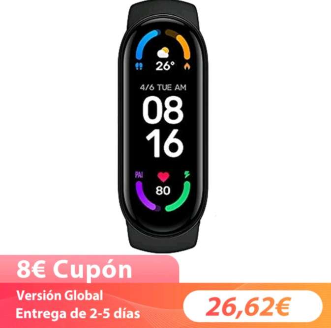 Xiaomi mi band 6 en la app wisecart » Chollometro