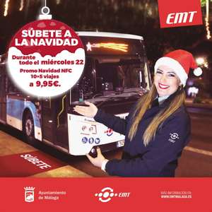 EMT Málaga promoción Navidad 15 viajes a 9,95€