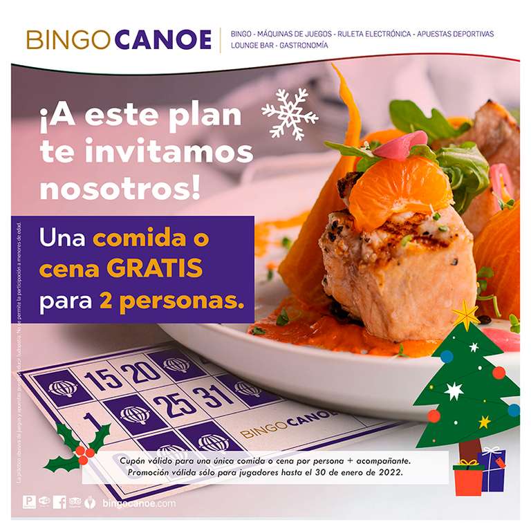 Bingo Canoe te invita a comida o cena
