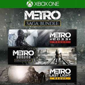 Metro Saga Bundle - Metro Exodus Gold Edition + 2033 Redux + Last Light Redux, Cuphead a 2€ [XBOX, VPN AR solo para canjear]
