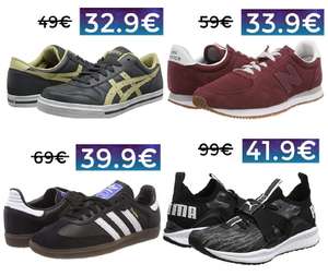 Ofertas de zapatillas en Amazon (Adidas Samba 39€, Asics Aaron 32€...)