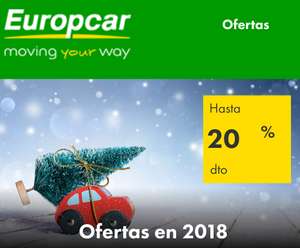 Europcar: 20% Dto. para reservas antes del 31-01. Recogidas 31-03.