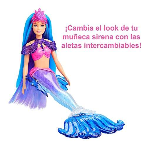 Barbie Mermaid Power Malibu Muñeca sirena con pelo azul