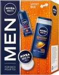 NIVEA MEN Sport Box Set de regalo, set de cuidado, crema Nivea Men, gel de ducha deportivo y desodorante antitranspirante