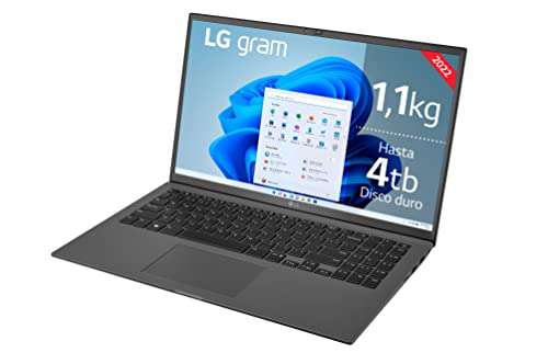 LG gram 15Z90Q-G.AA75B - Ordenador Portátil Ultraligero FHD, 15 pulgadas (39.6cm)