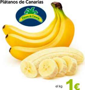 Plátano de Canarias a 1,00 €/Kg