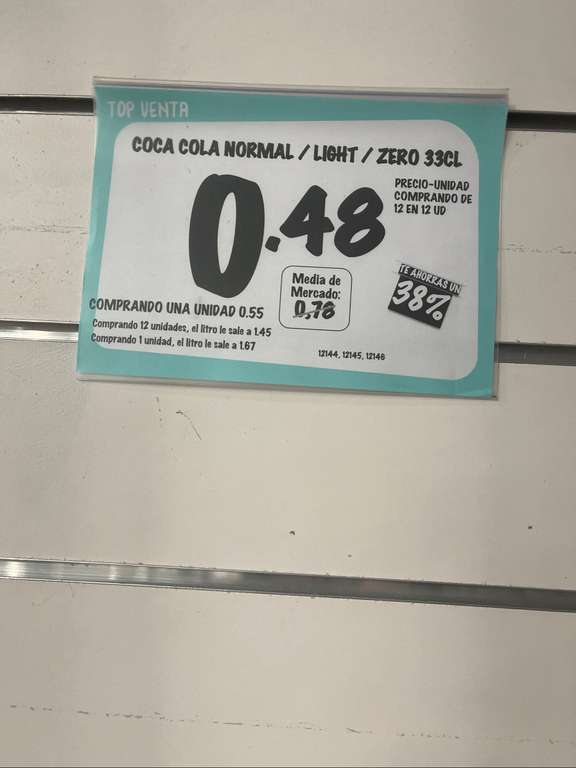Coca Cola a 0,48€ en Primaprix