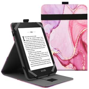 Funda Protectora Universal para Kindle Paperwhite Kobo eReader de 6 Pulgadas,Compatible con BQ Kobo Kindle Sony Pocketook Tolino-Marble Pink