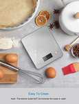 BáBáscula Digital para Cocina de Acero Inoxidable,Balanza de Alimentos Multifuncional 5 kg/11 lbs