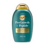 OGX ProGrowth + Peptide Clarifying Shampoo 385 ml, Exfoliante Cuero Cabelludo, Champú Clarificante, Reduce Caída, Cabello Fino o Debilitado