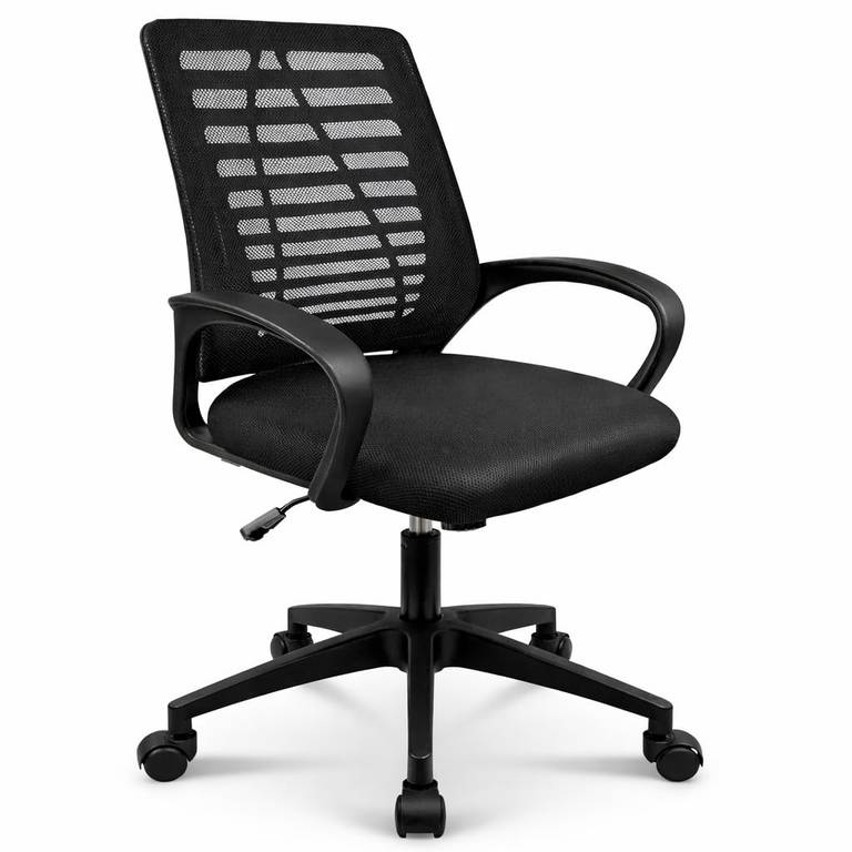 T-LoVendo – Silla de Oficina o Escritorio ergonómica con Soporte Lumbar y Respaldo de Malla Transpirable